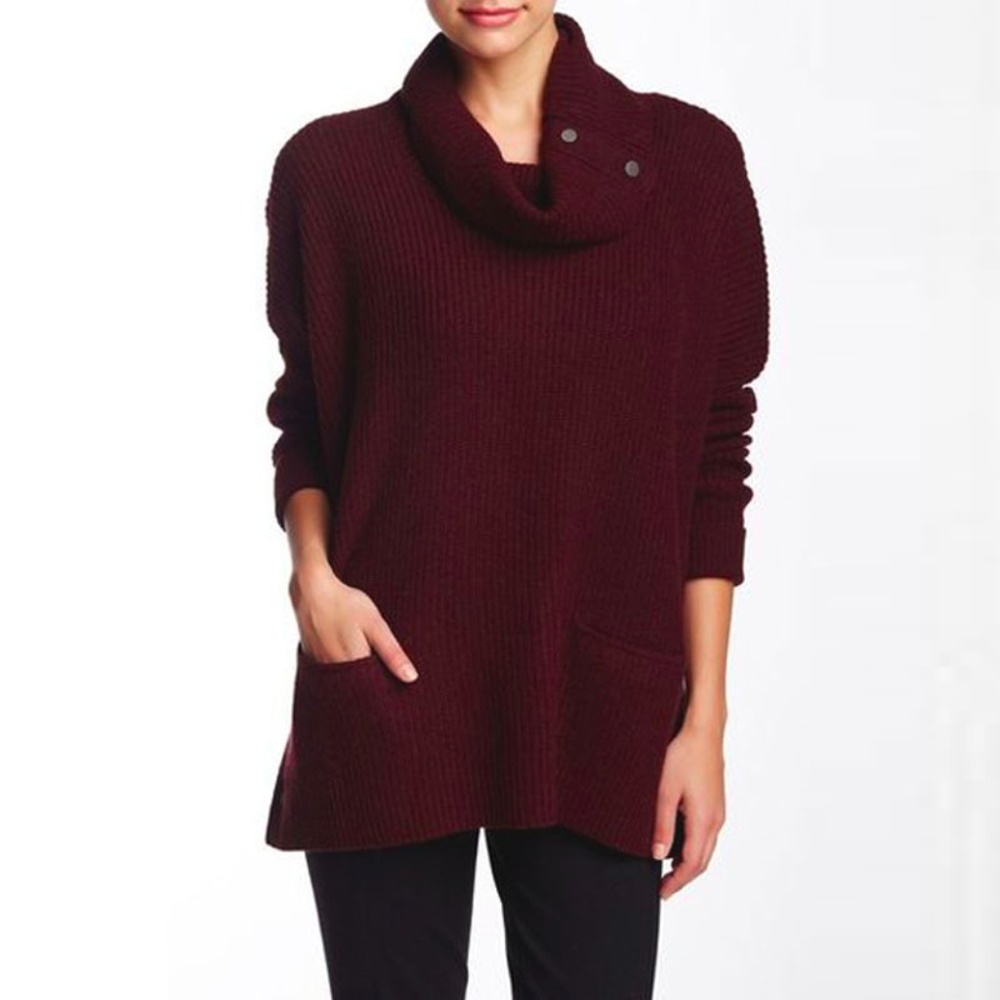 VINCE Oversized Sweater Cowl Turtleneck - Sm/Med